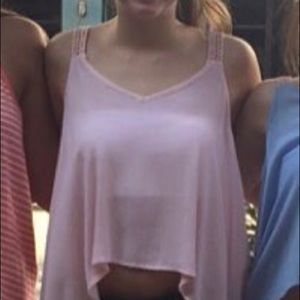 Pink crop top